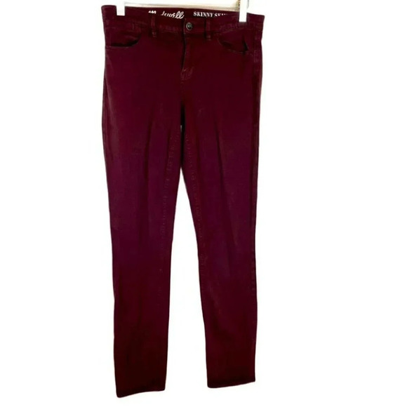 Madewell skinny skinny ankle 27 maroon pant Vampire Goth Dark Romantic - Picture 2 of 8